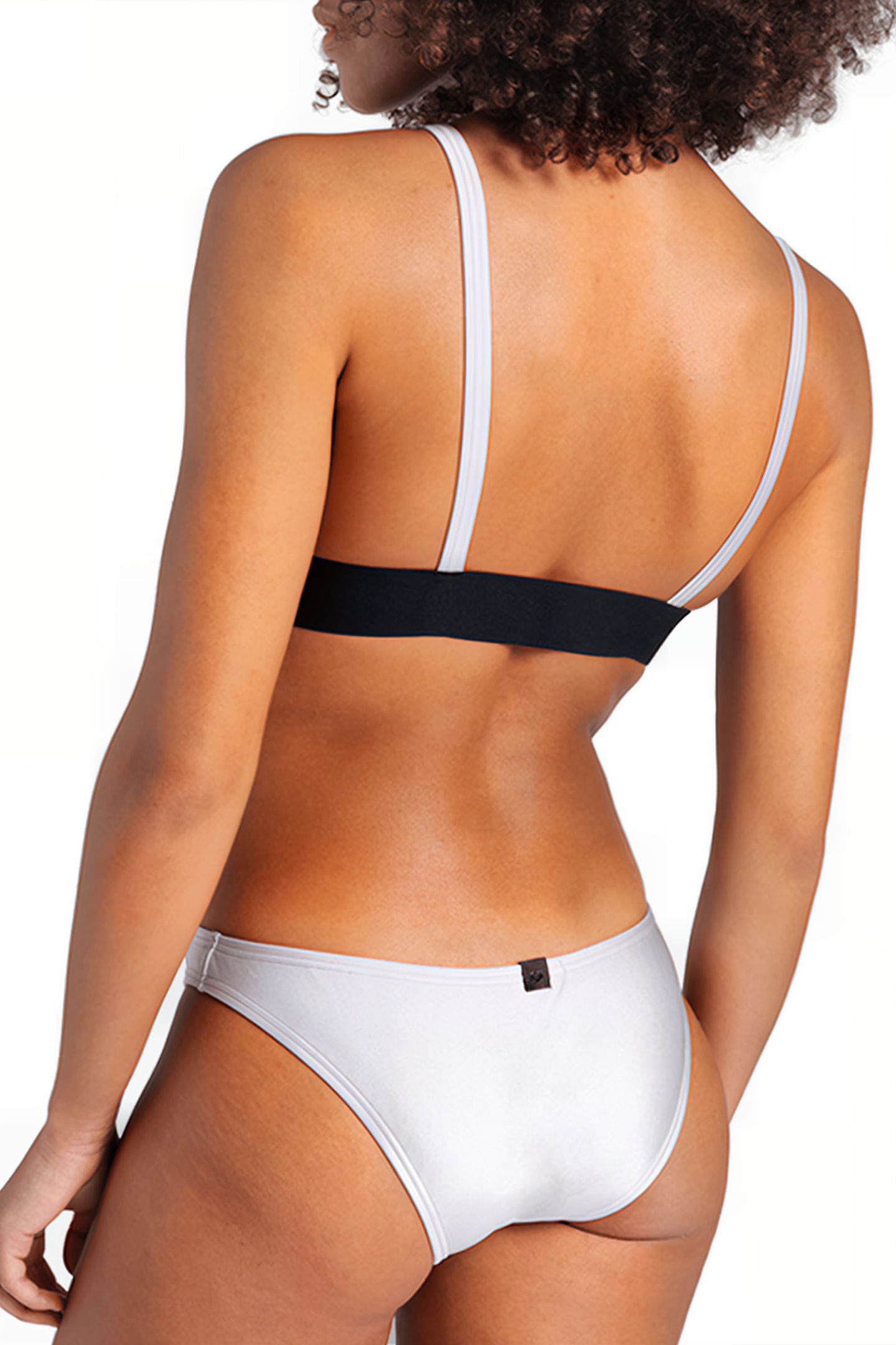 WOMEN'S ARENA BICOLORE ELASTIC TRIANGLE SILVER 5