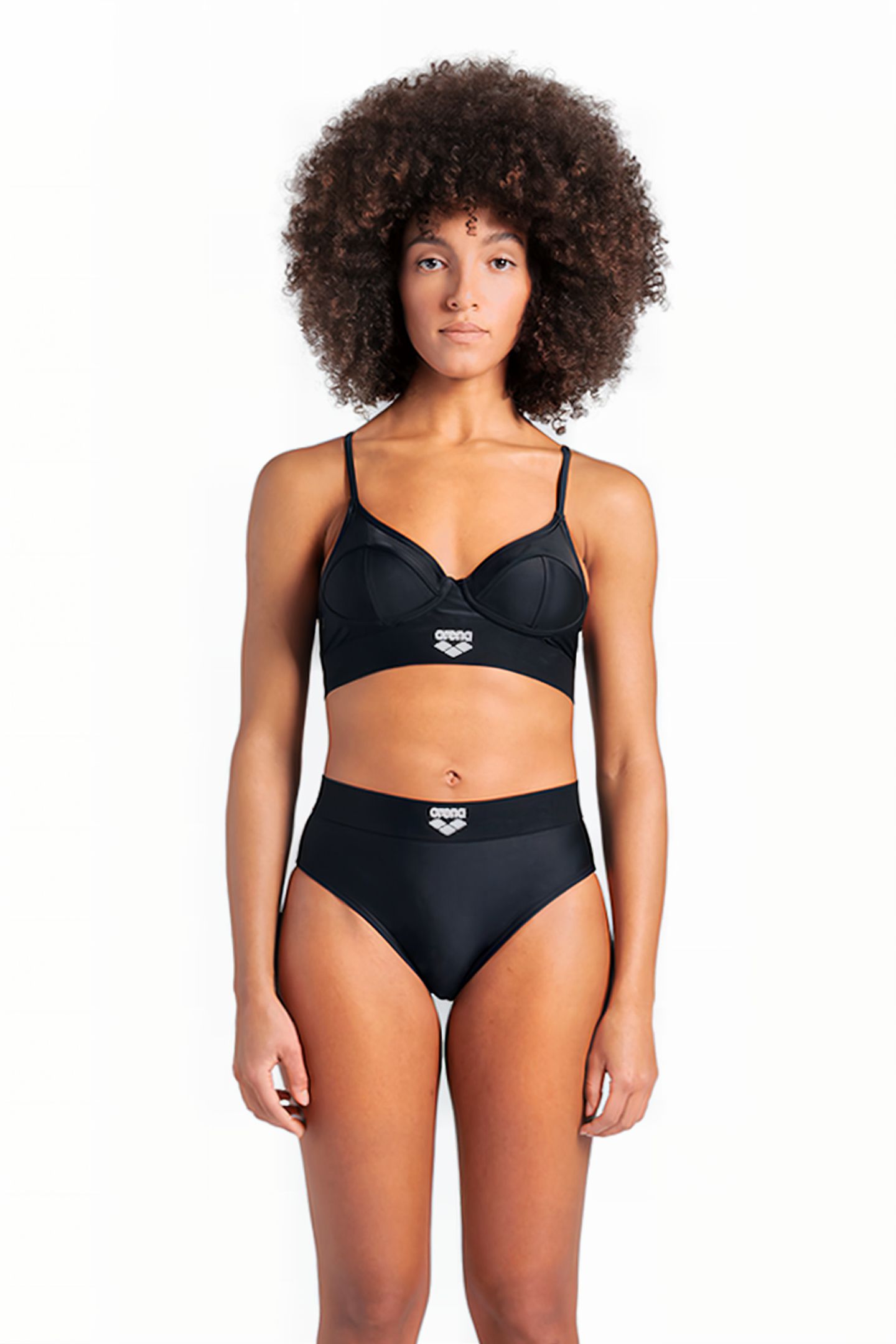 WOMEN'S ARENA BICOLORE ELASTIC BRASSIERE BLACK 1