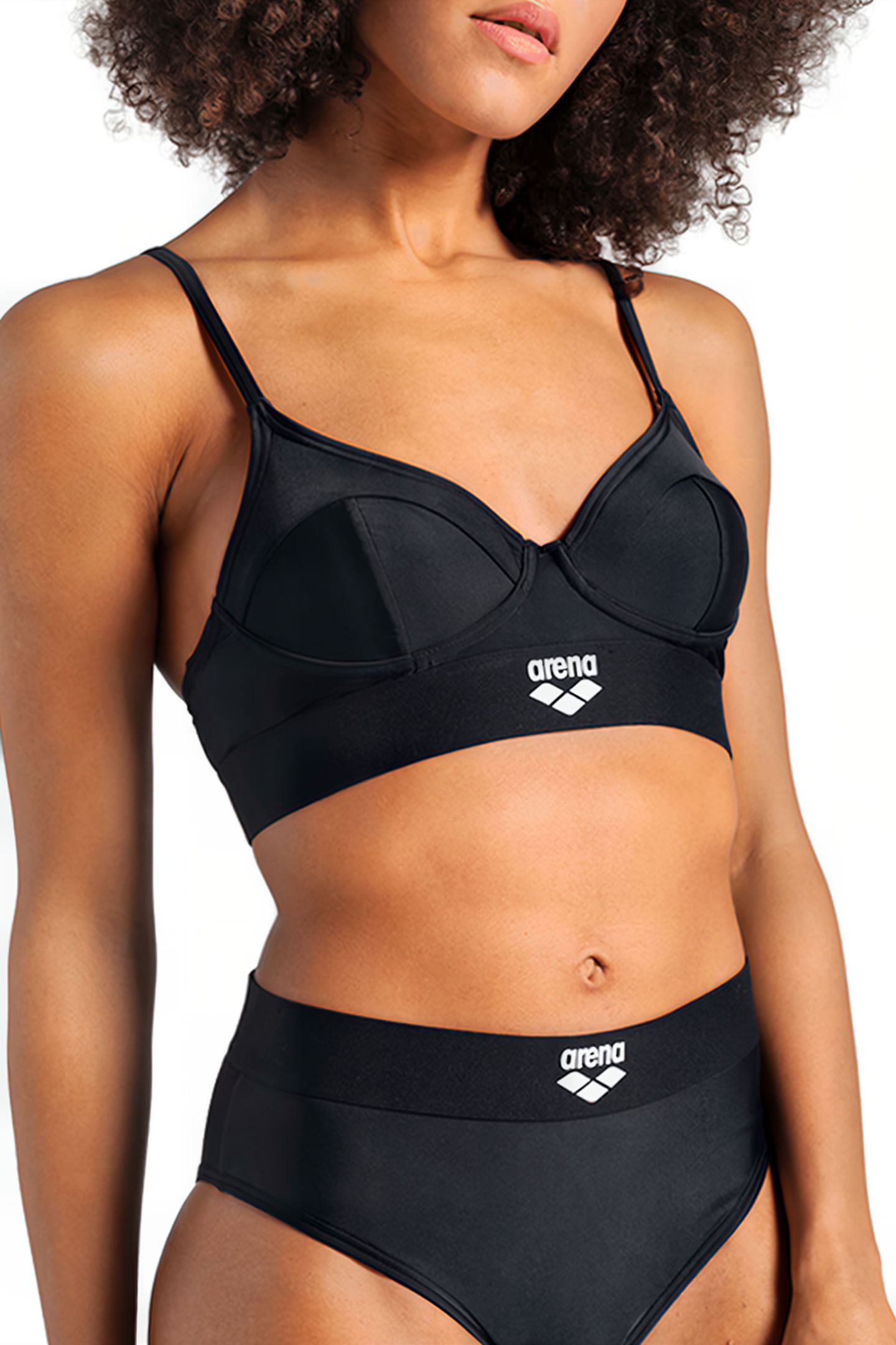 WOMEN'S ARENA BICOLORE ELASTIC BRASSIERE BLACK 4
