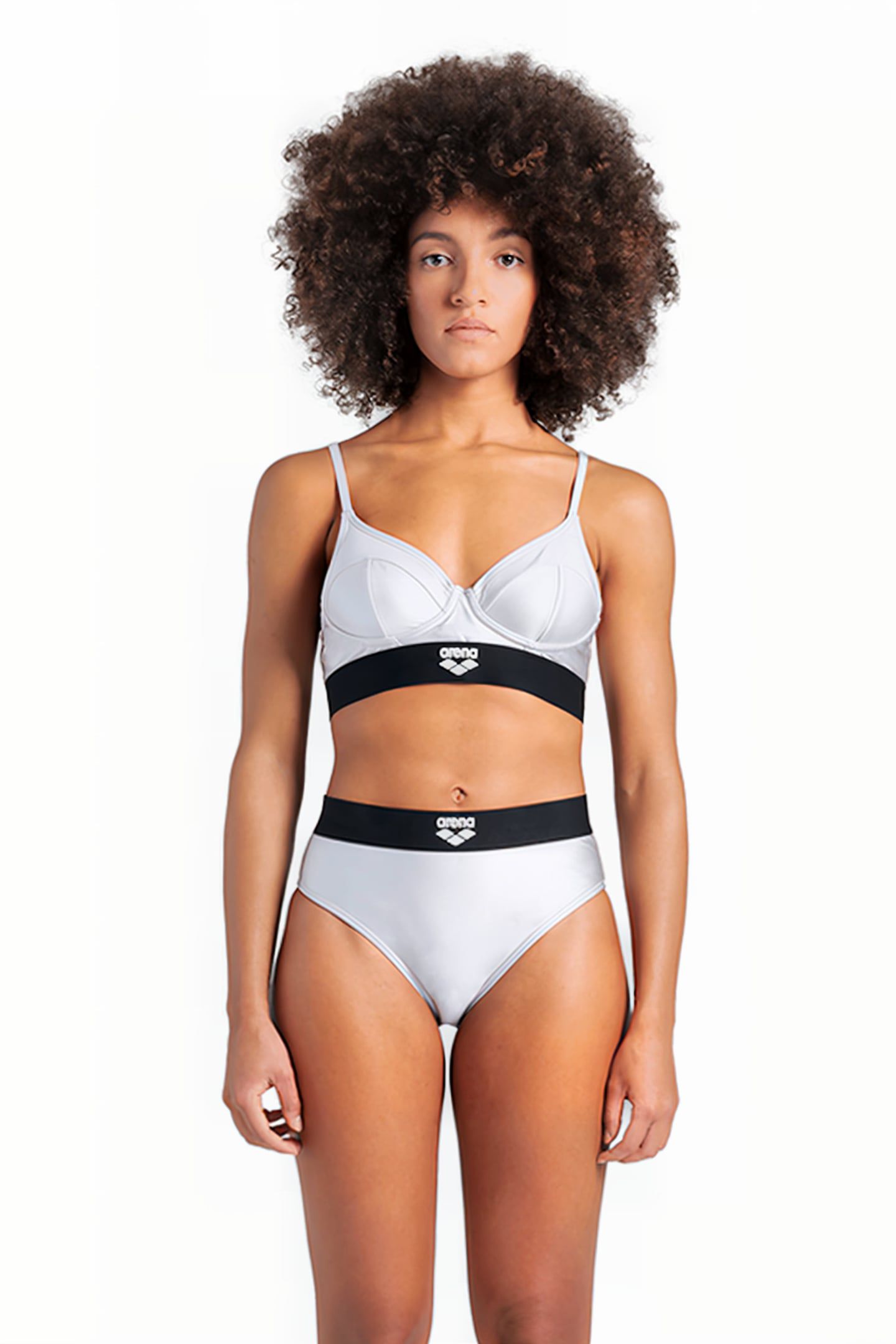 WOMEN'S ARENA BICOLORE ELASTIC BRASSIERE SILVER 1