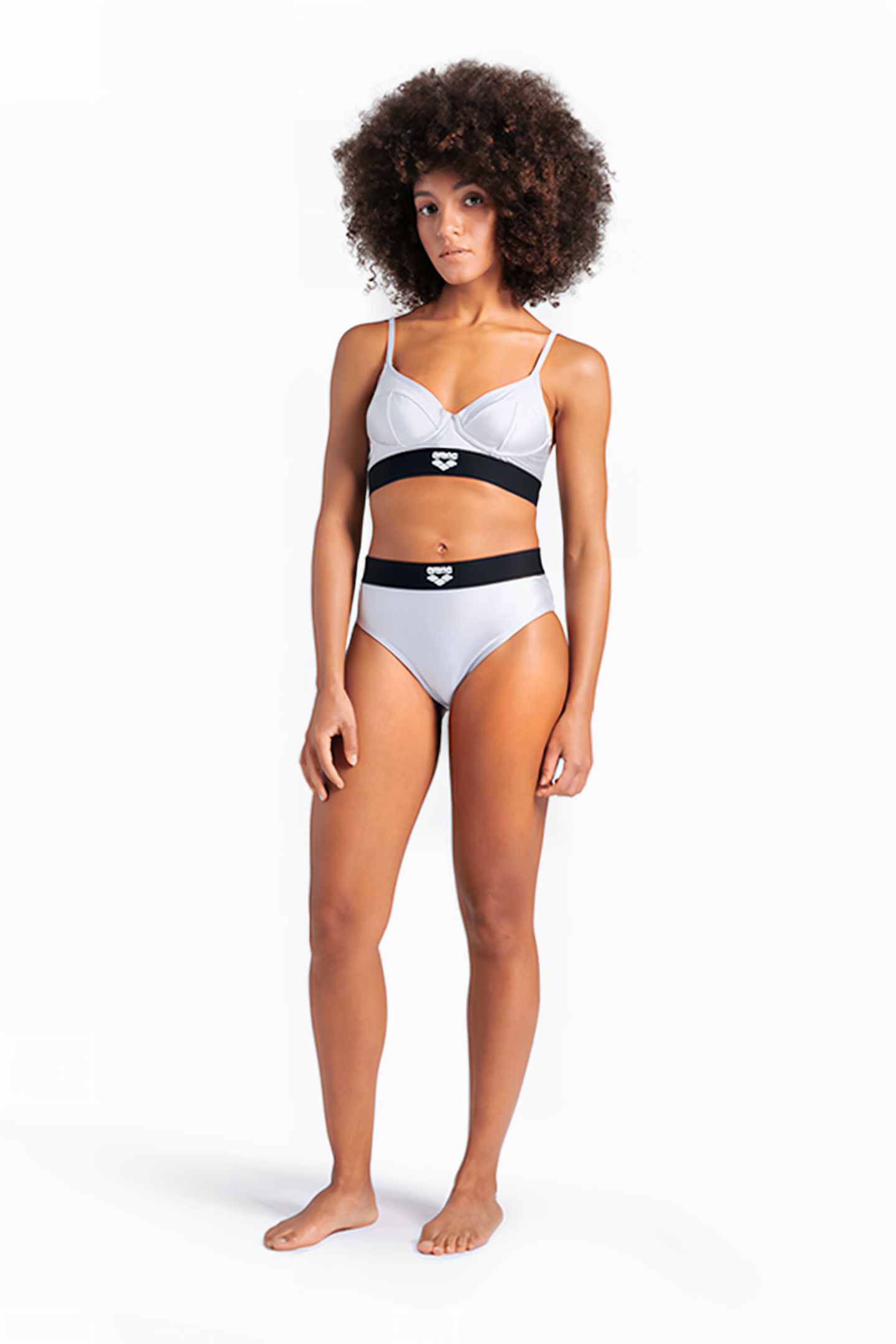 WOMEN'S ARENA BICOLORE ELASTIC BRASSIERE SILVER 3