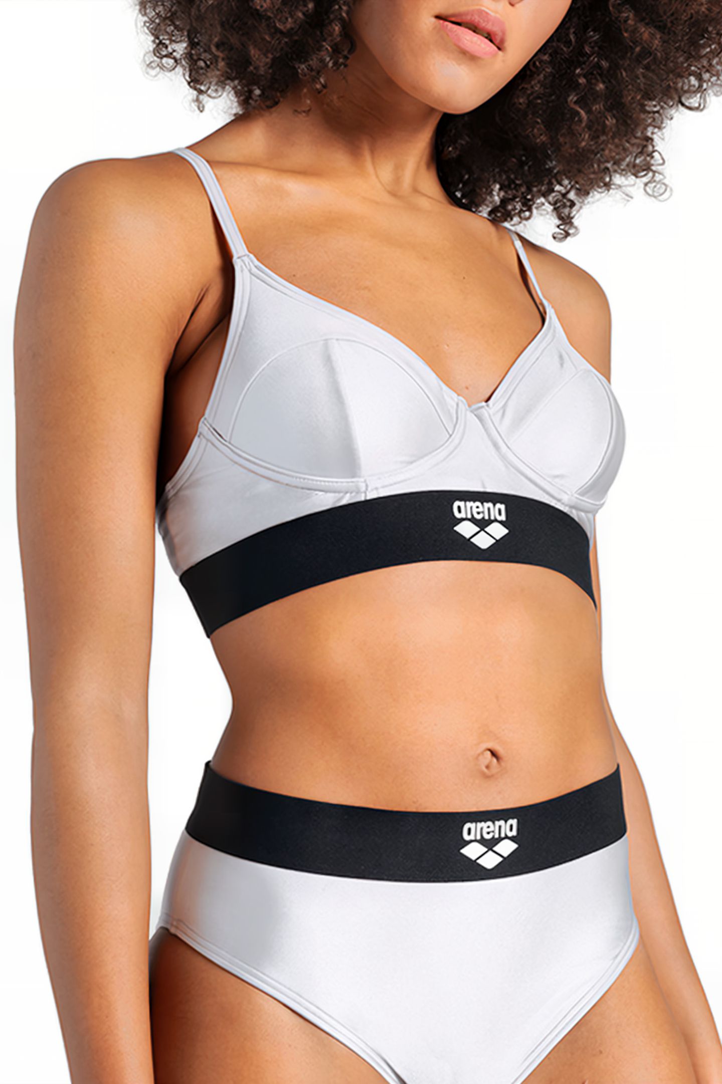 WOMEN'S ARENA BICOLORE ELASTIC BRASSIERE SILVER 4
