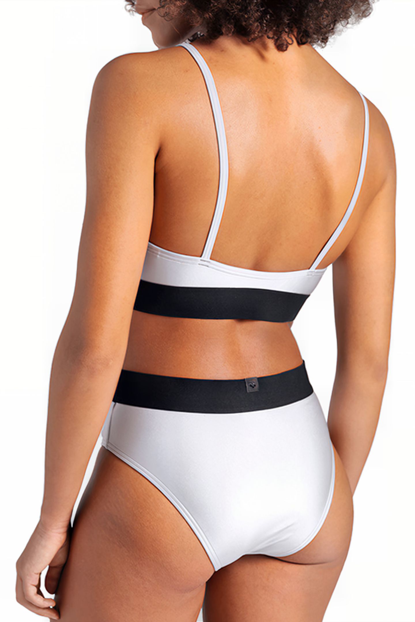 WOMEN'S ARENA BICOLORE ELASTIC BRASSIERE SILVER 5