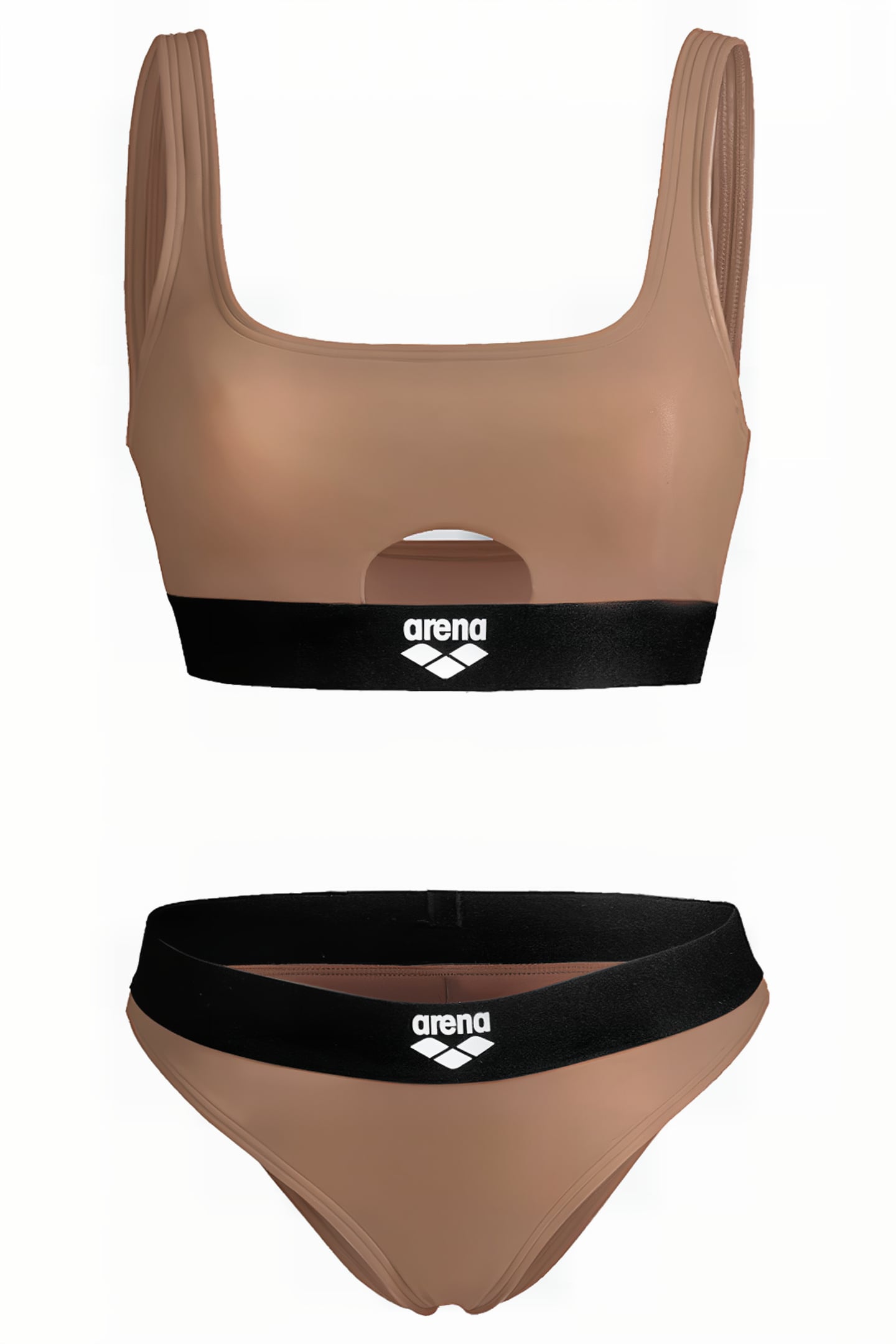 WOMEN'S ARENA BICOLORE ELASTIC BRALETTE CREAM 5