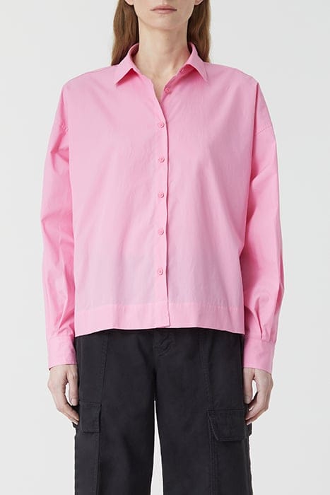 GATHERED SHIRT PINK LILIES 1