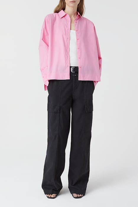 GATHERED SHIRT PINK LILIES 3