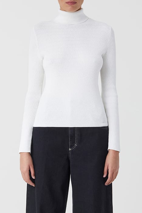 TURTLE NECK LONG SLEEVE IVORY 1