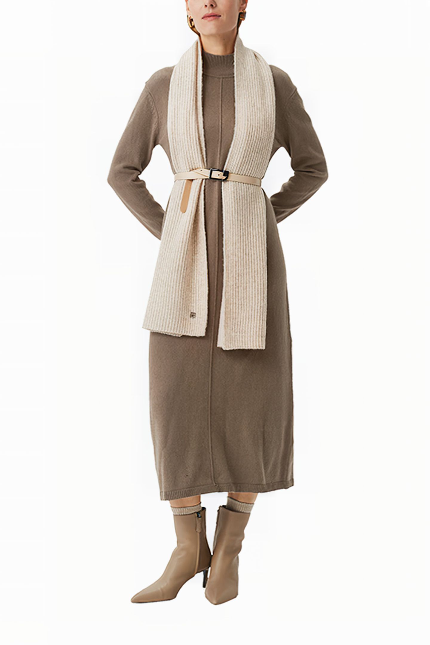 COMMA DRESSES BROWN 4