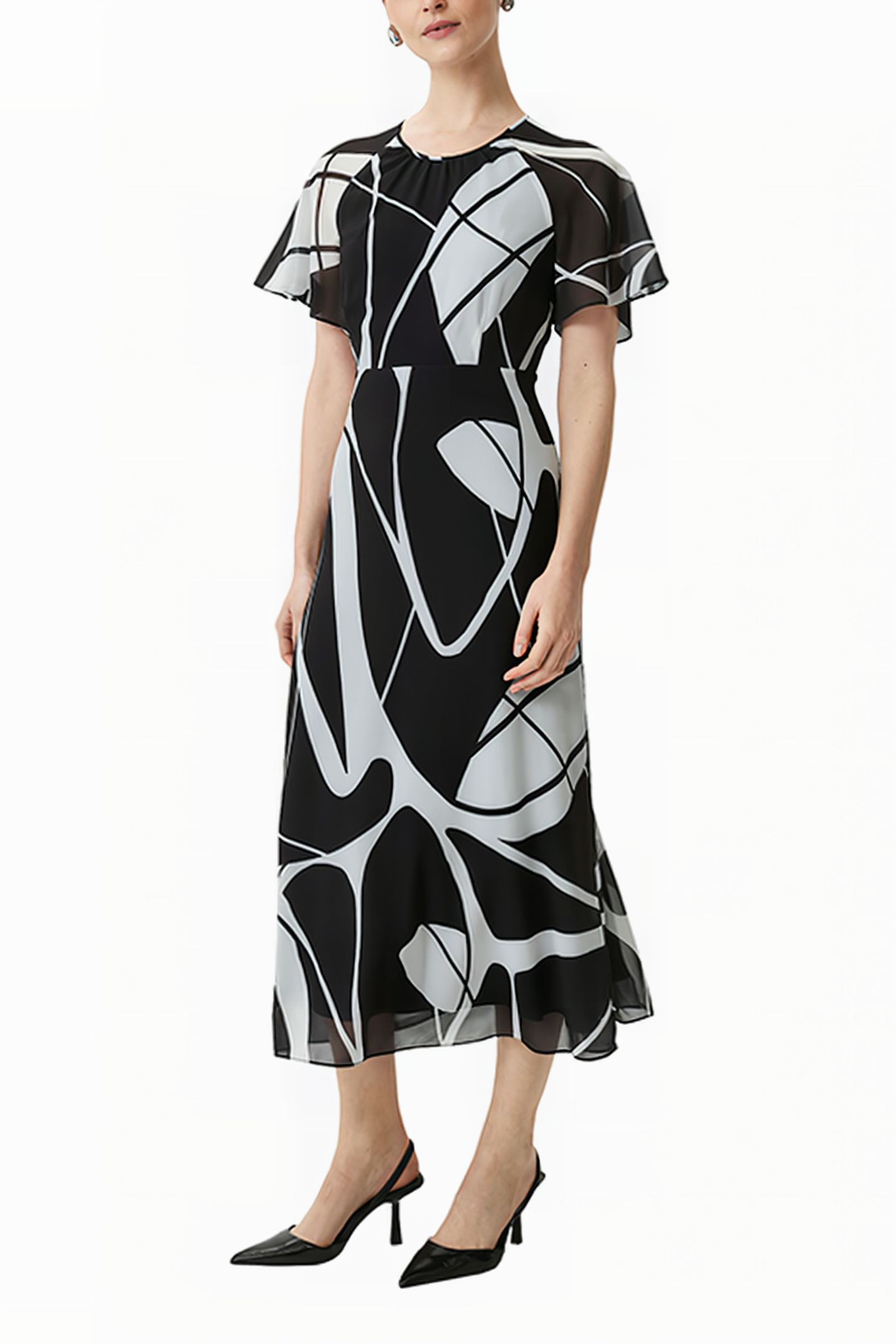 COMMA DRESSES GREY/BLACK 4