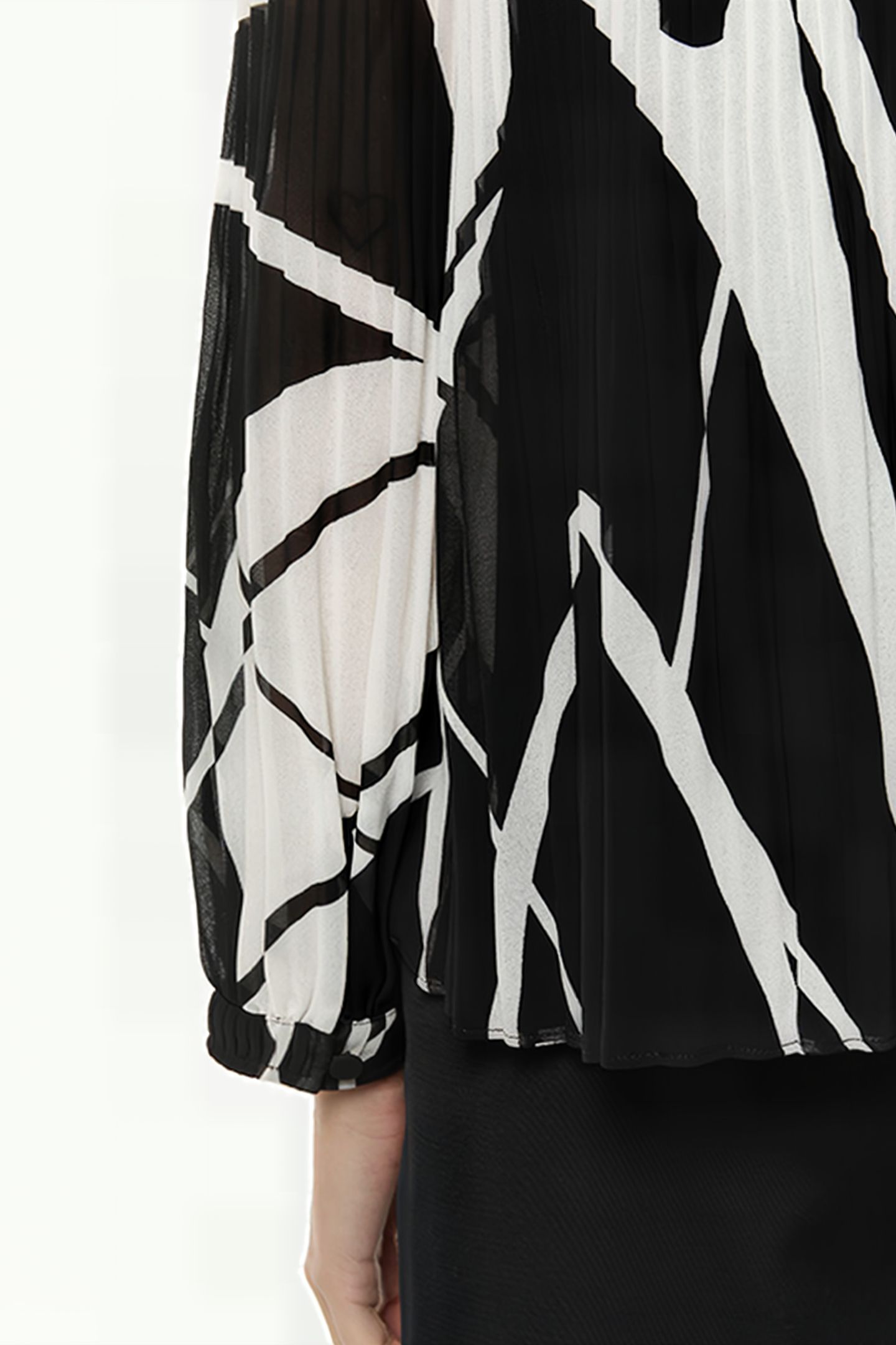 COMMA BLOUSES GREY/BLACK 5