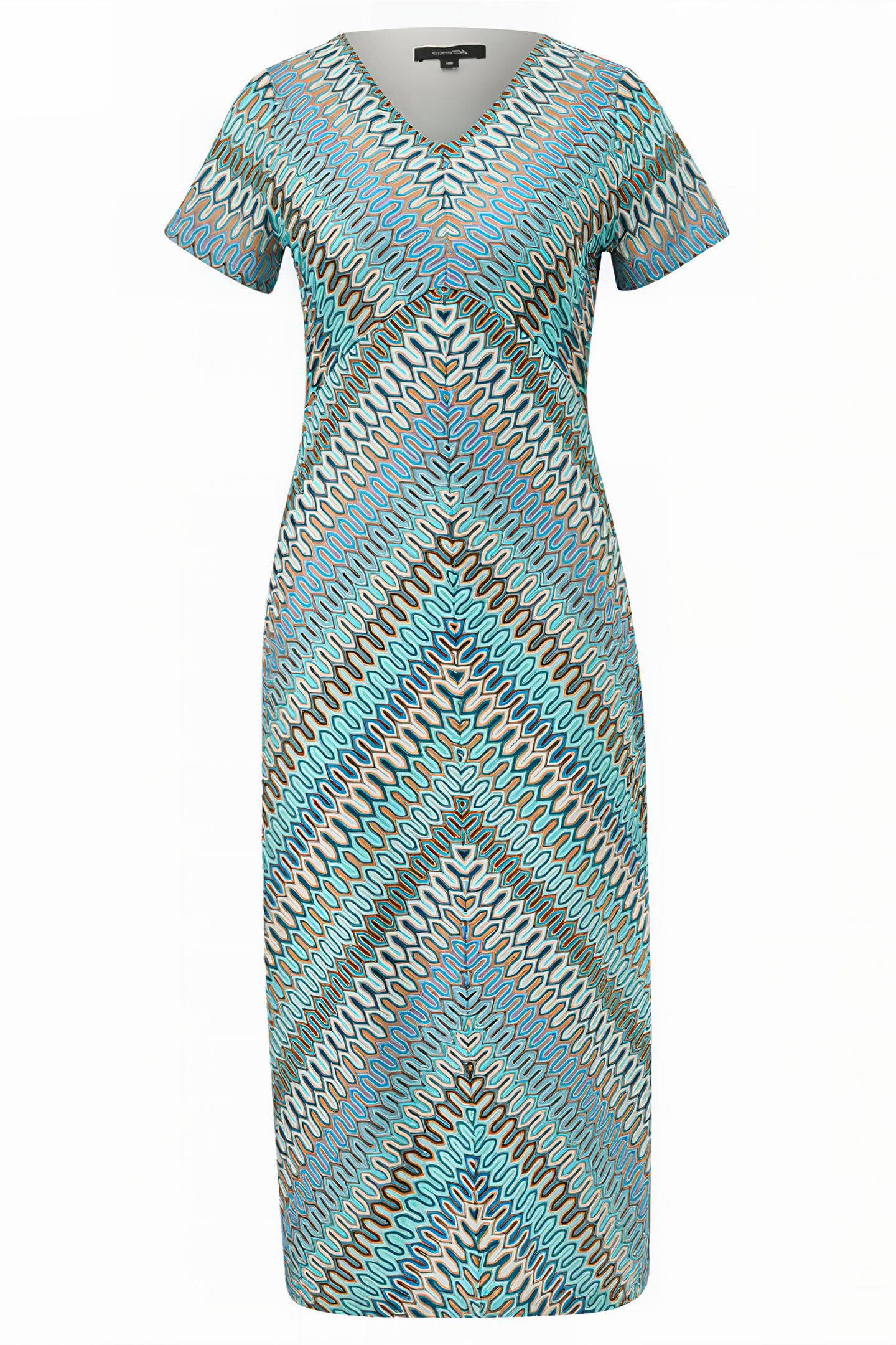COMMA DRESSES BLUE GREEN 2