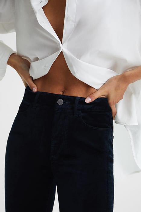 CINDY-TWISTED STRAIGHT PANTS NAVY 7