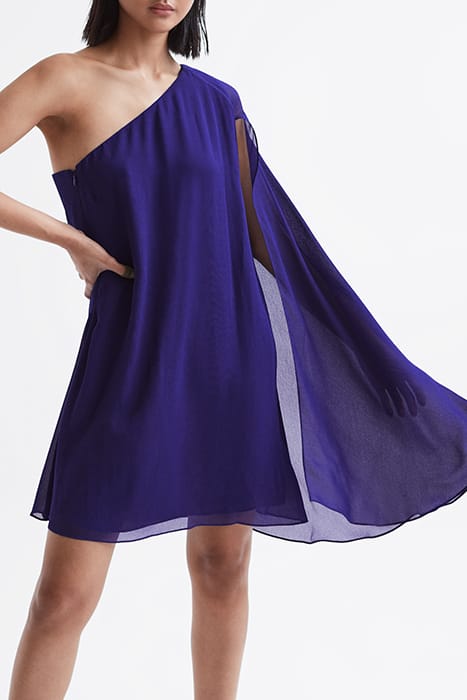 FLEUR SHEER MINI DRESS — PURPLE 1