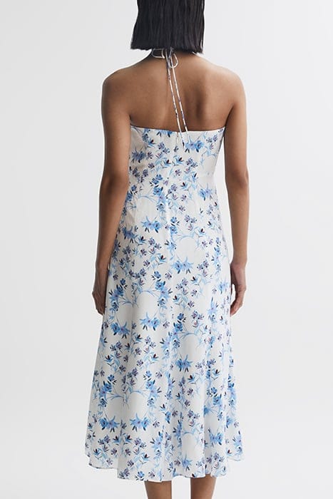 SOPHIA FLORAL MIDI DRESS — WHITE 2