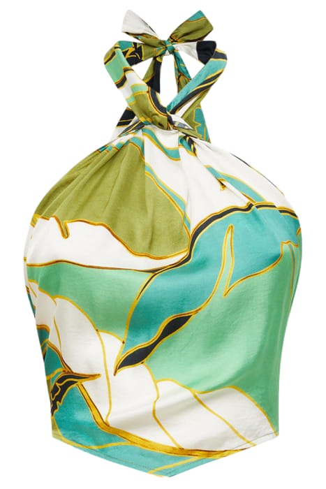 LUNA PRINTED TANK AND CAMI — GREEN 4