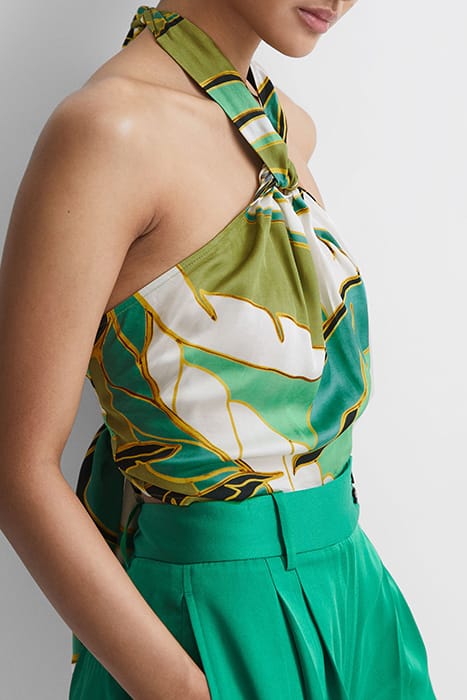 LUNA PRINTED TANK AND CAMI — GREEN 5