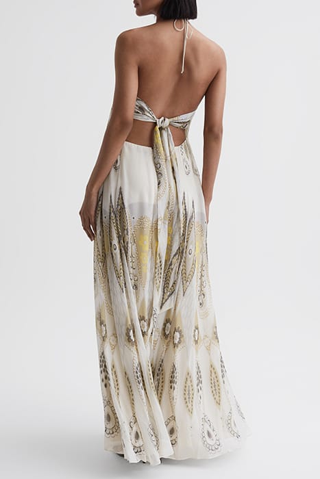 LIZA PRINTED MAXI DRESS — YELLOW 2