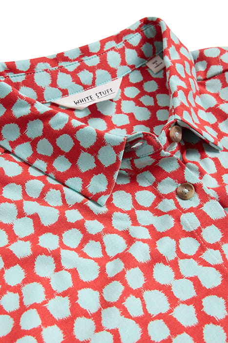 RUA JERSEY SHIRT DRE RED PRINTED 4