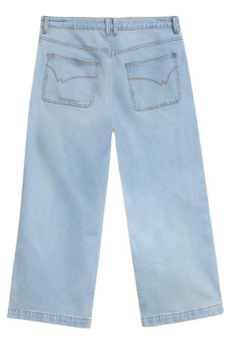 TIA WIDE LEG CROP JEAN LIGHT DENIM 3
