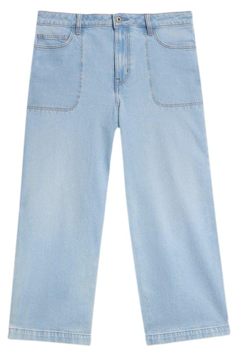 TIA WIDE LEG CROP JEAN LIGHT DENIM 2