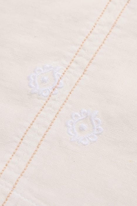 ELODIE LINEN BLEND TOP NATURAL WHITE 4