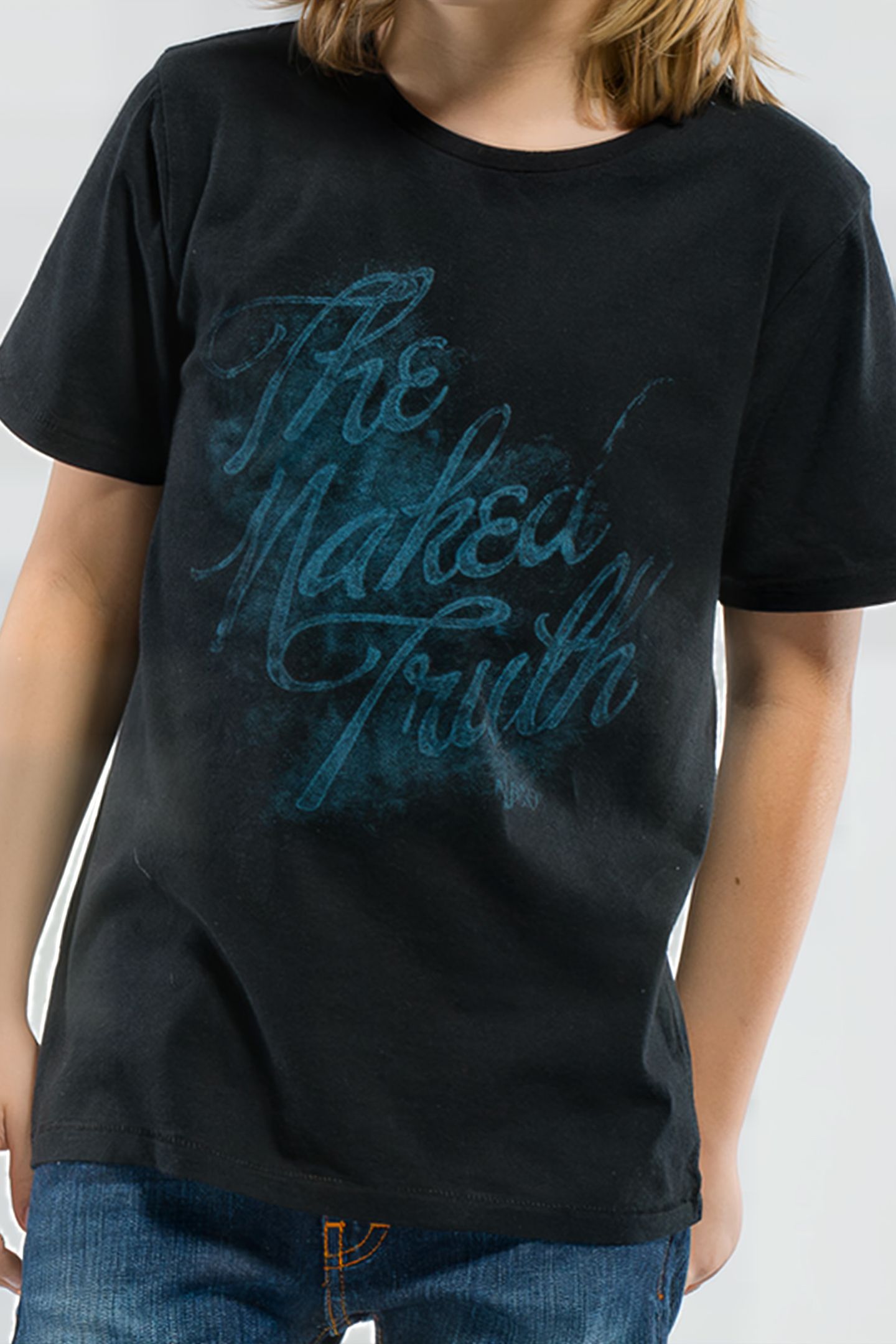 CHILDRENS T-SHIRT ORG. BLACK 1