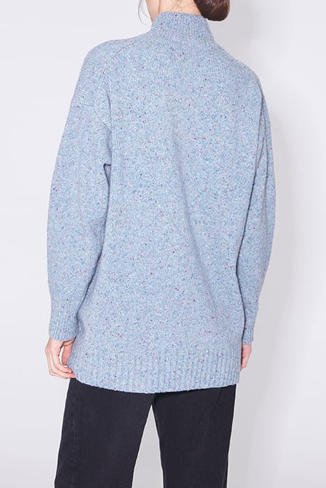 BLUE MARL WOOL SWEATER 2