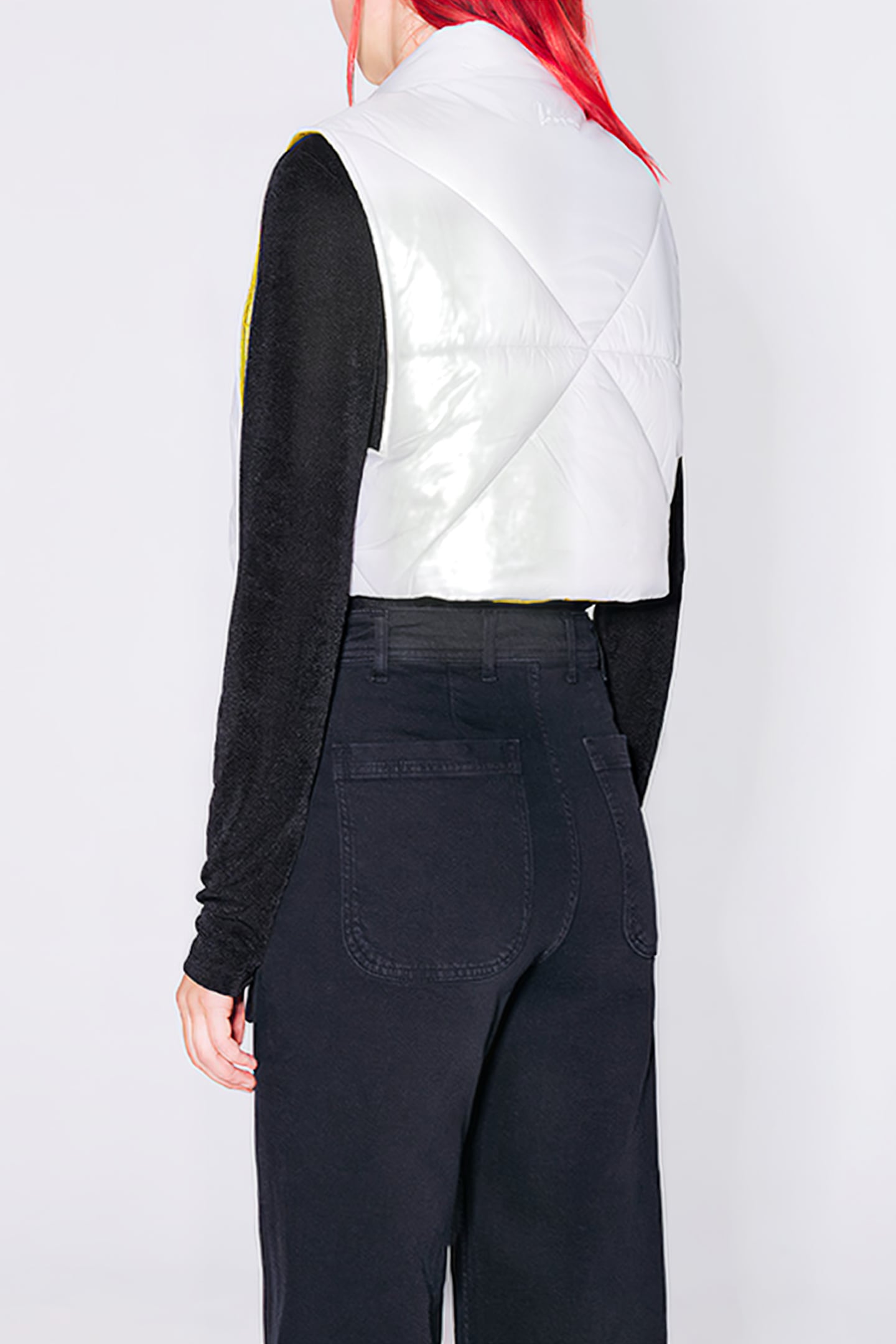 STONE BOXY PADDED VEST 2