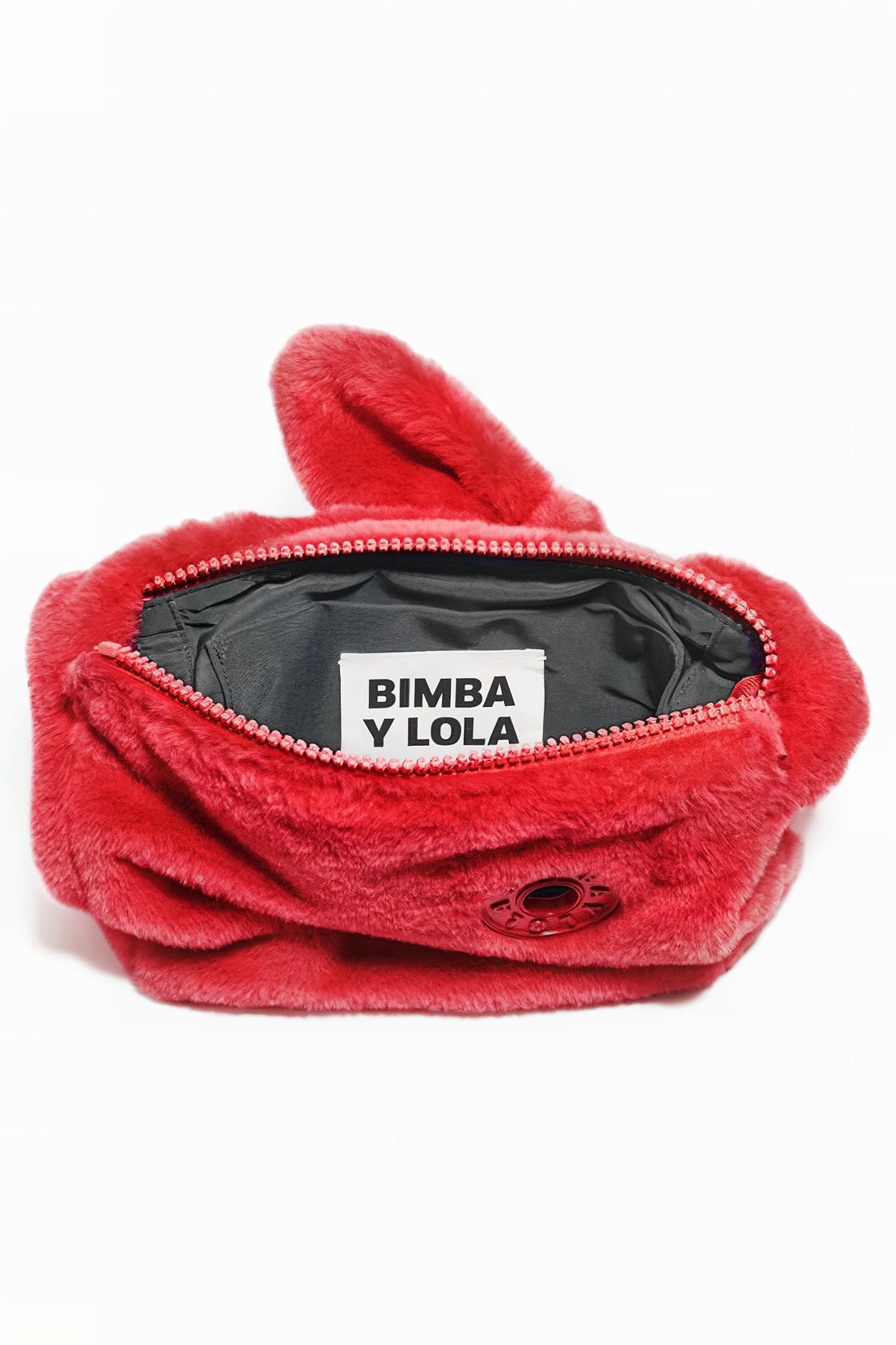 S RED FUR HOBO BAG 3