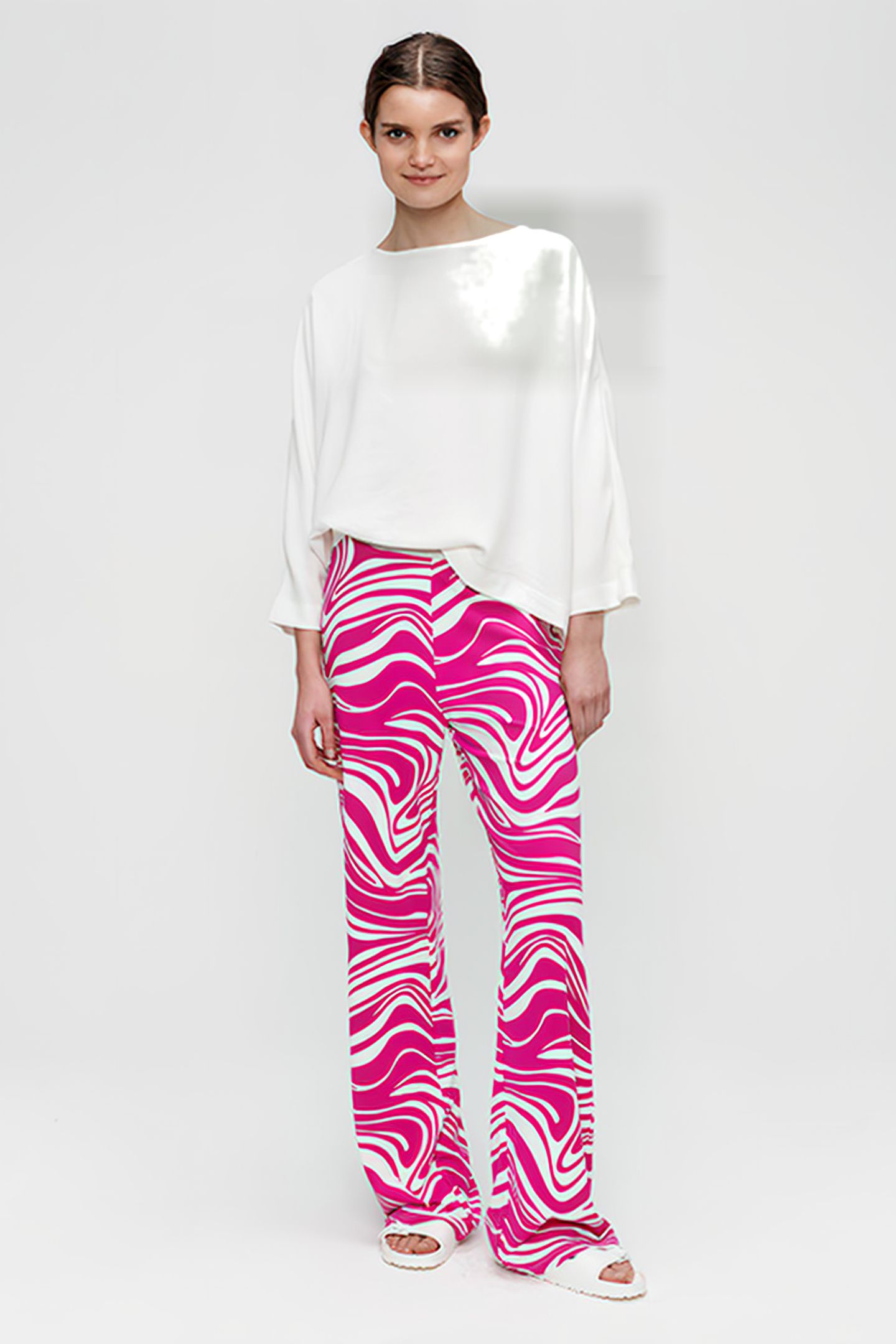 FLARE PANTS PINK 2