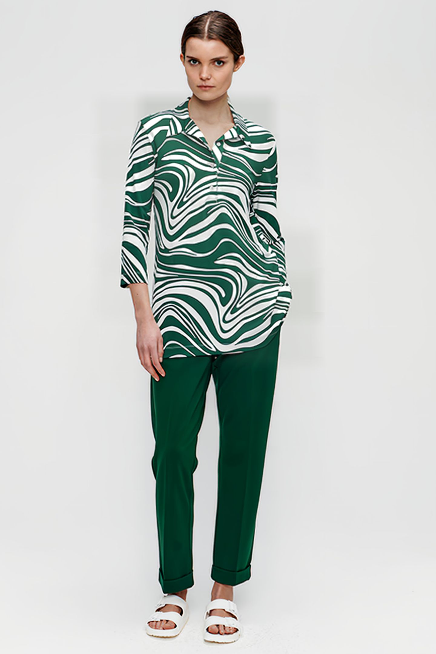TUNIC POLO TOP SPRING GREEN 2