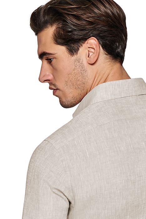 LIGHT BROWN SLIM FIT SHIRT 7