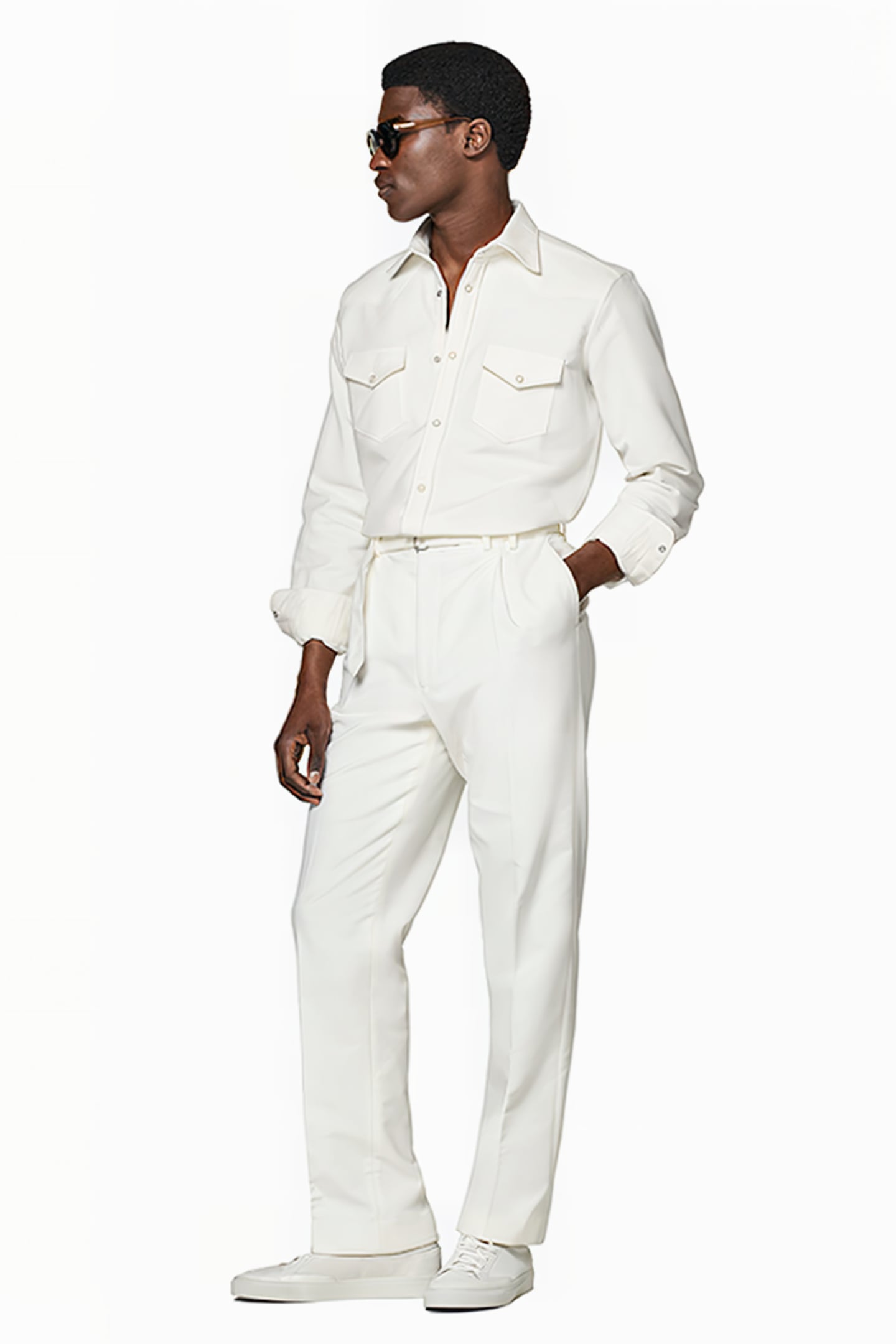 OFF-WHITE WIDE LEG TAPERED TROUSERS 3