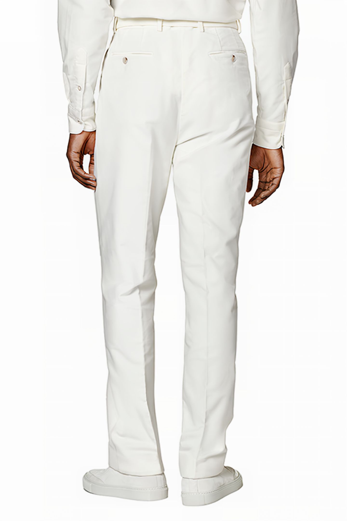 OFF-WHITE WIDE LEG TAPERED TROUSERS 2