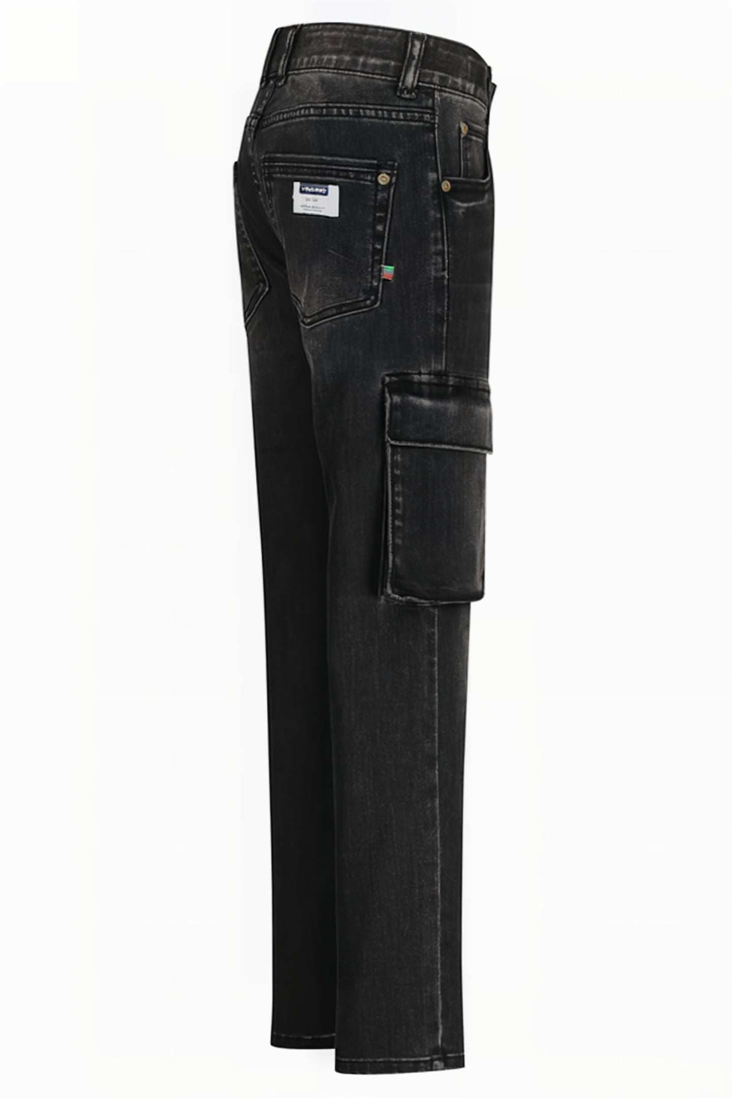 PAOLO CARGO BLACK DENIM 3