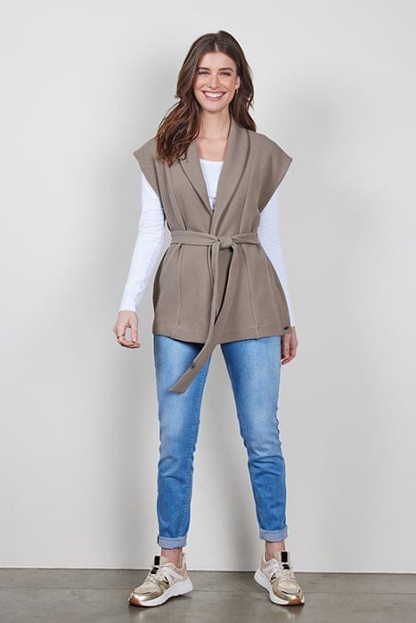 SLEEVELESS VEST DIAM BEIGE / BROWN 2