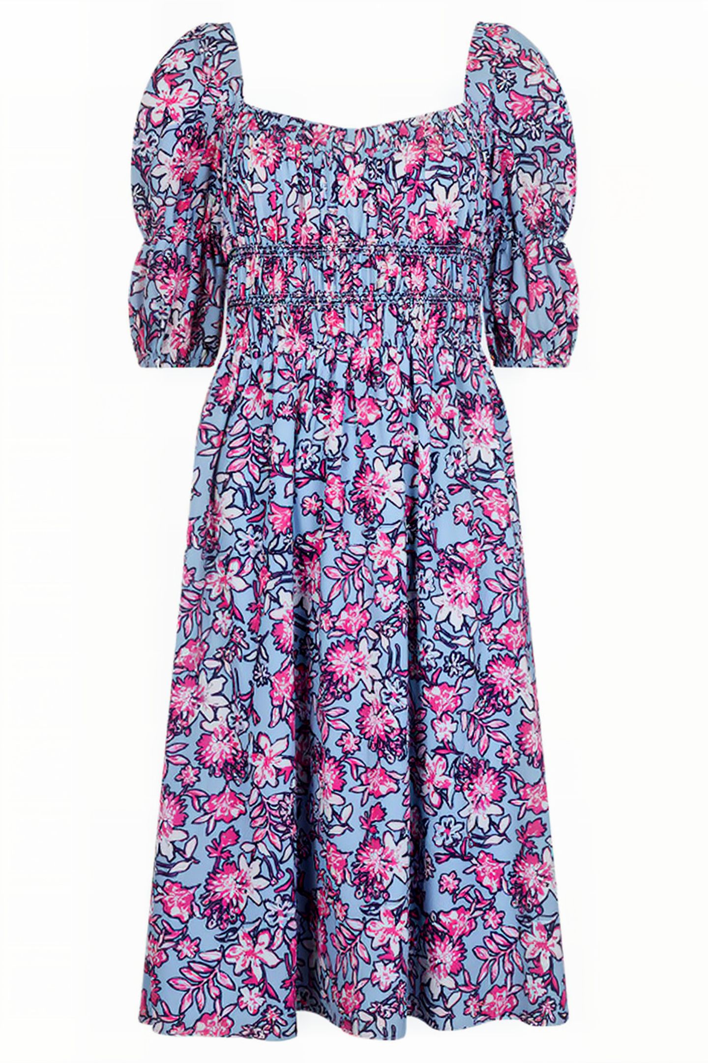 FOTINI VERONA DRESS PUFF SLEEV WHITE 3
