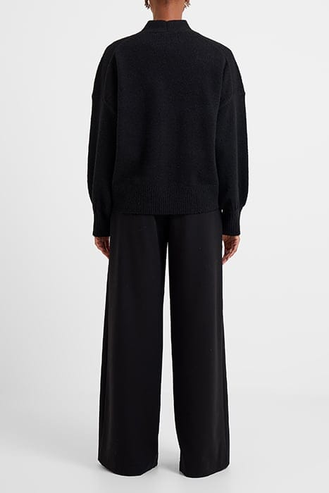 VHARI KNIT V NECK CARDIGAN BLACK 2