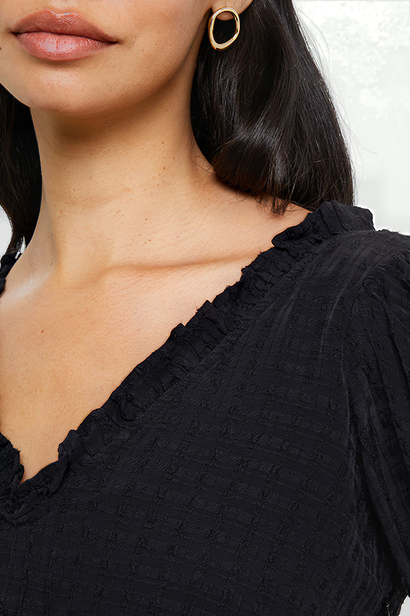 BIRCH PUFF SLEEVE DRESS BLACK 4