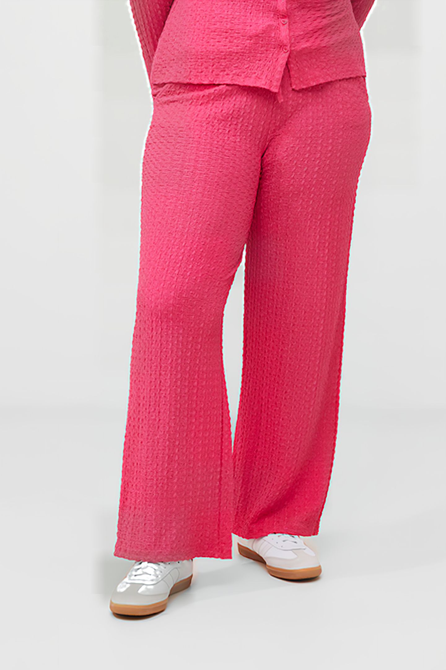 TASH TEXTURED TROUSERS PURPLE 1