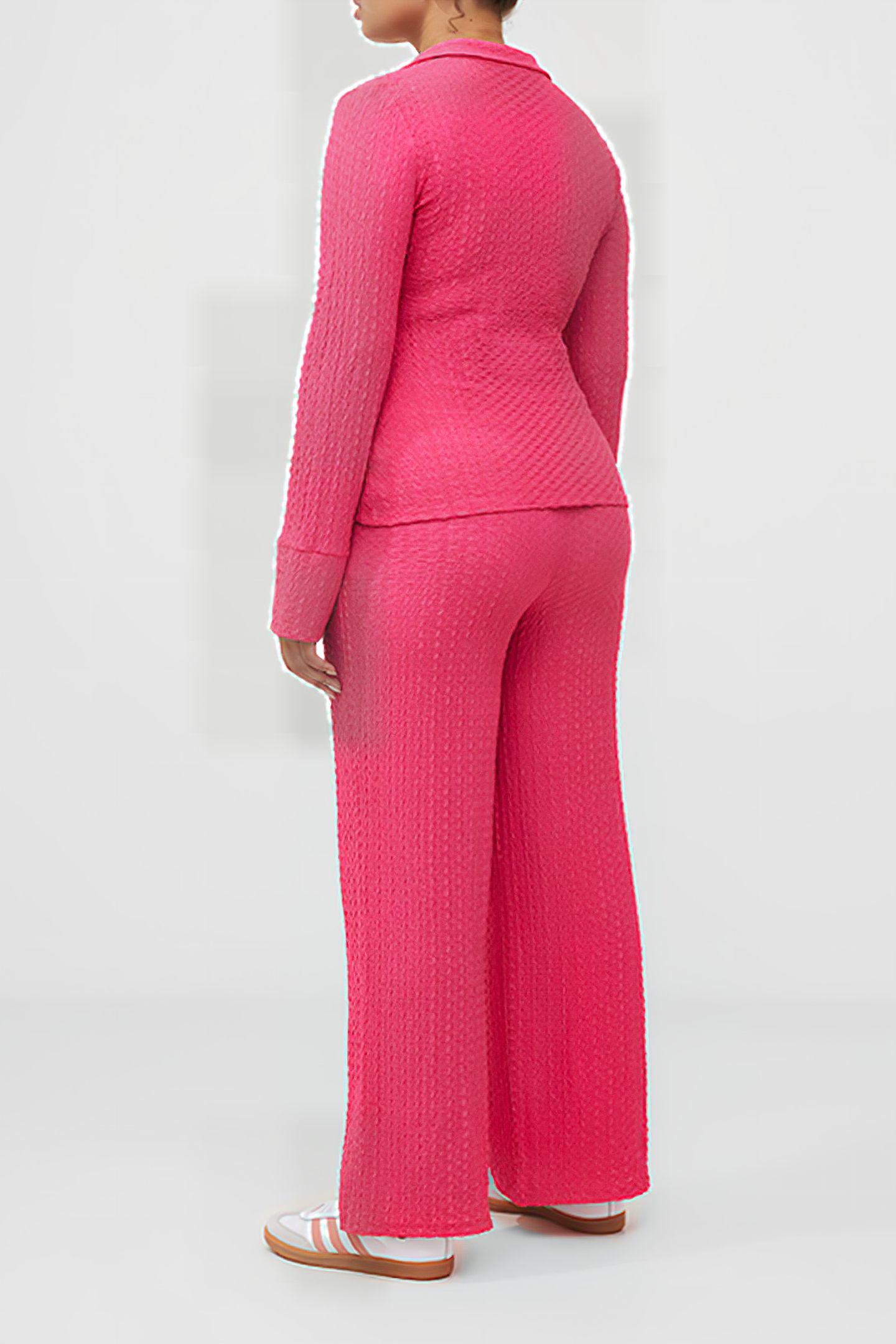 TASH TEXTURED TROUSERS PURPLE 3
