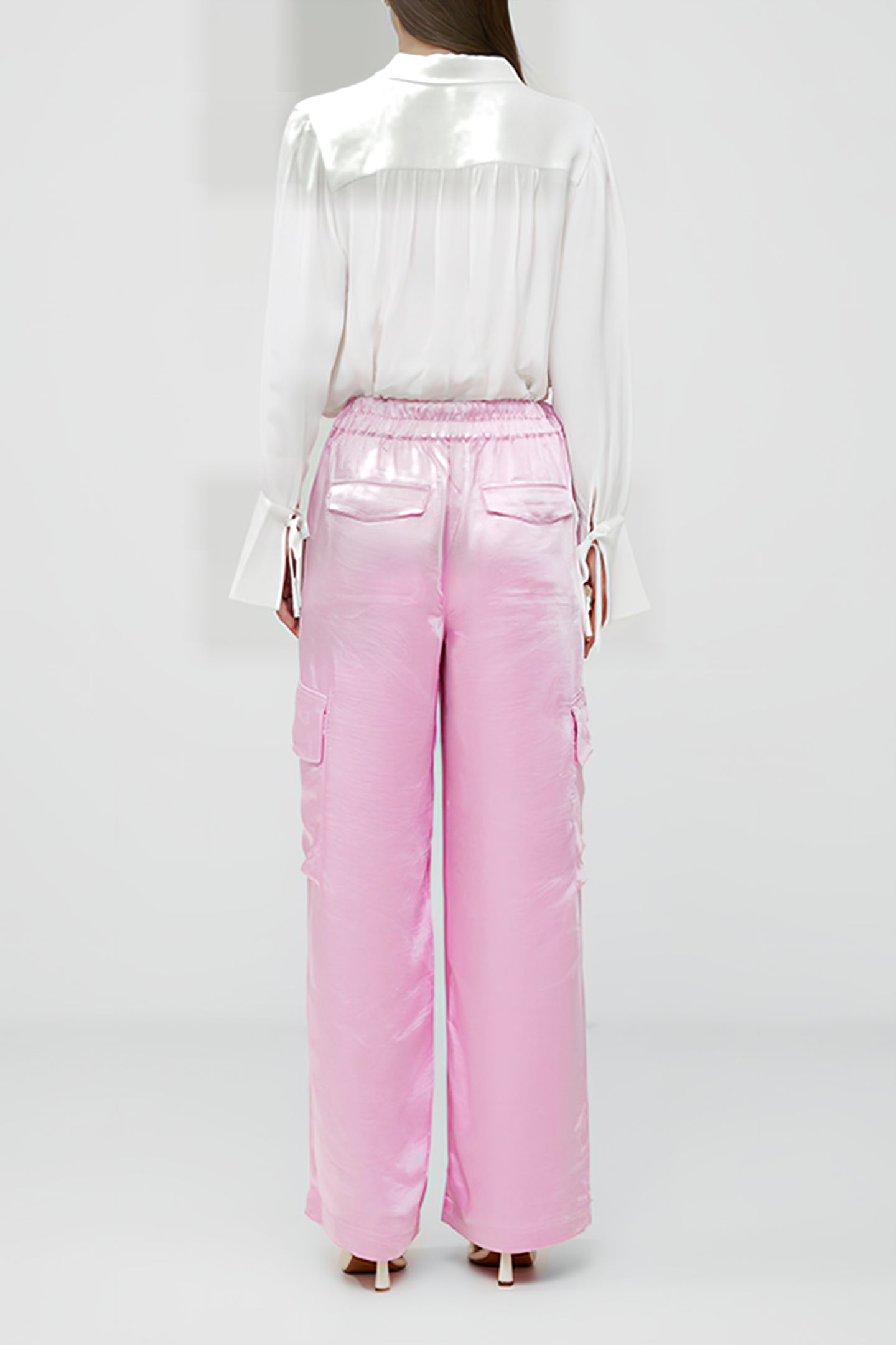 CHLOETTA CARGO TROUSER RED 2