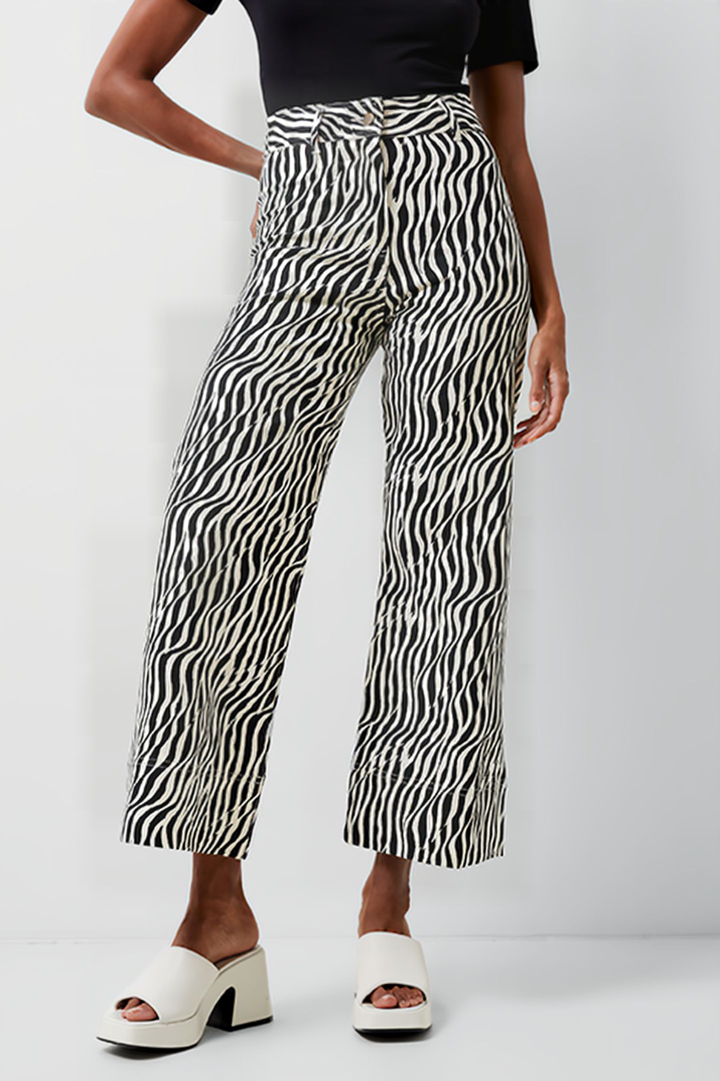 SEINE ATENA TWILL TROUSERS BLACK 1