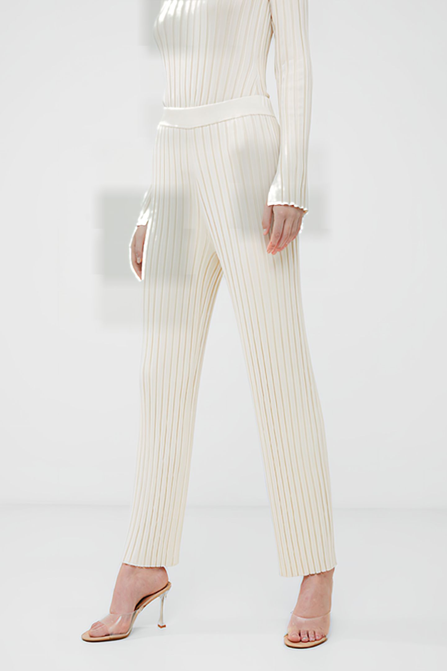 MINAR PLEATED TROUSER WHITE 4