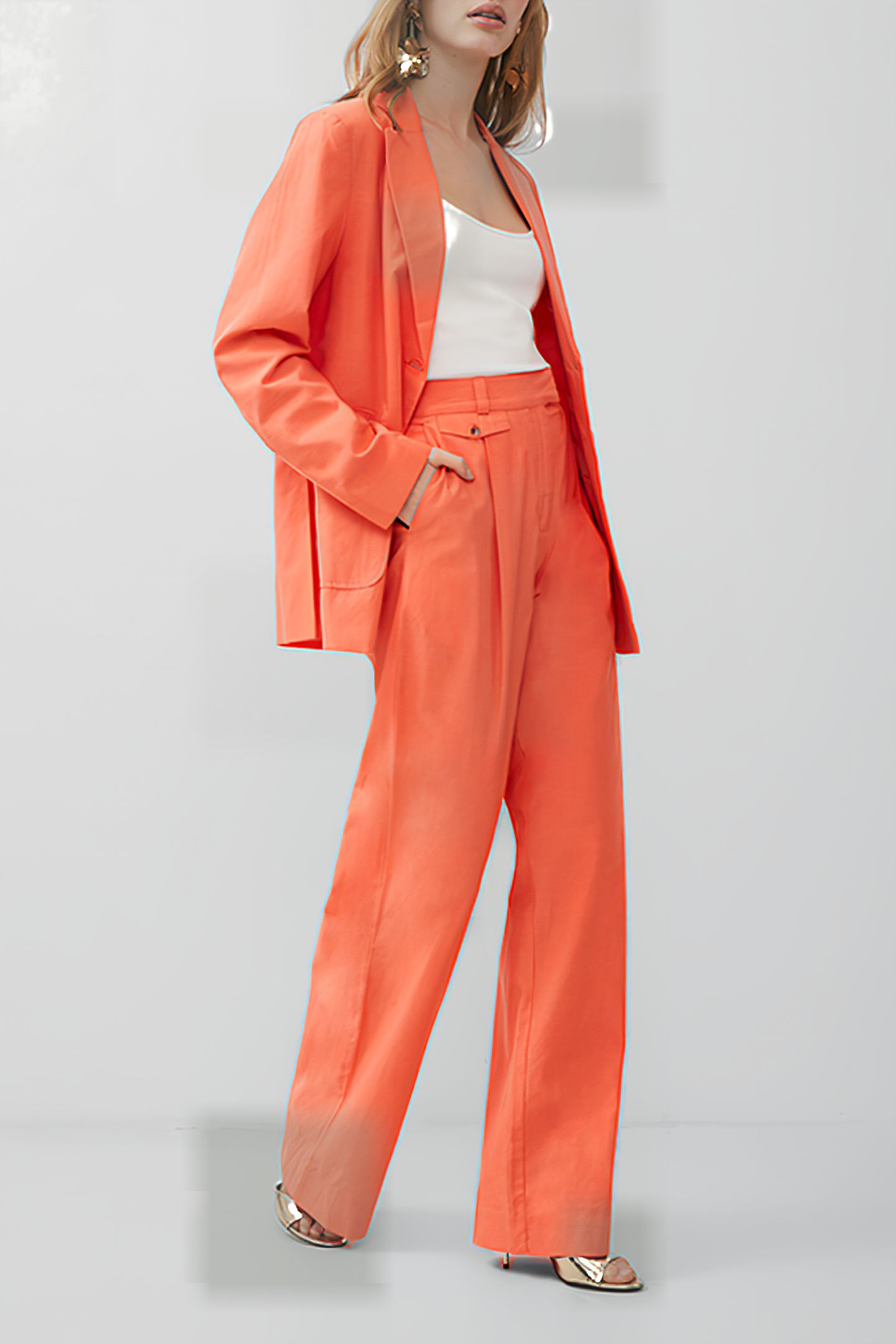 ALANIA CITY TROUSER RED 2