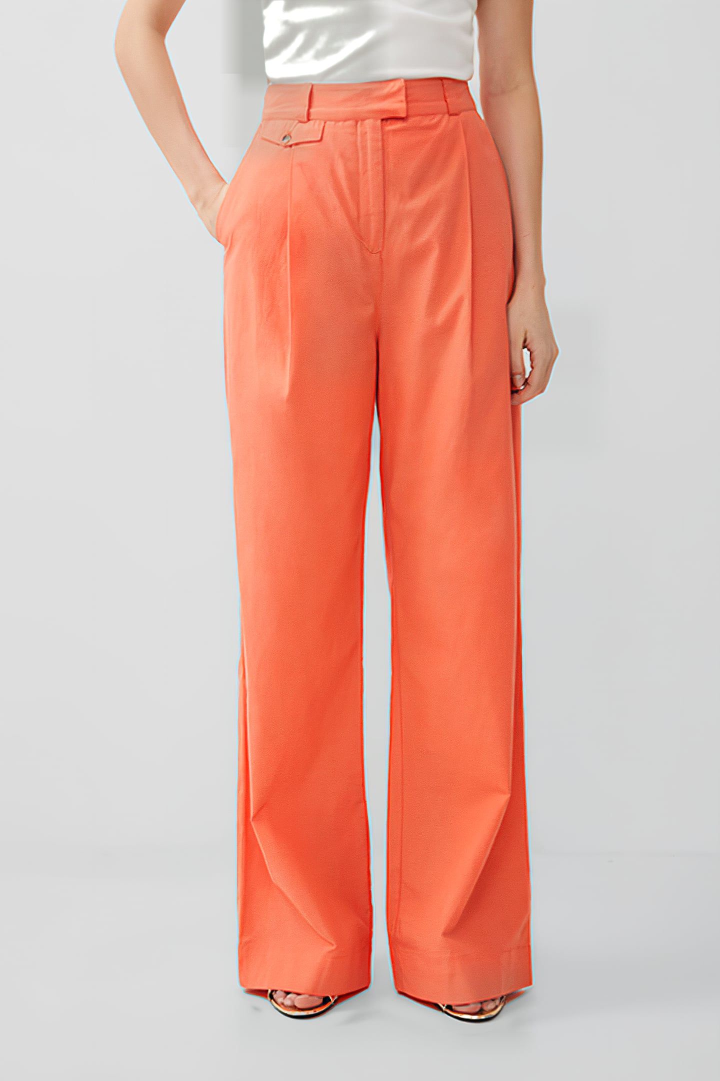 ALANIA CITY TROUSER RED 1