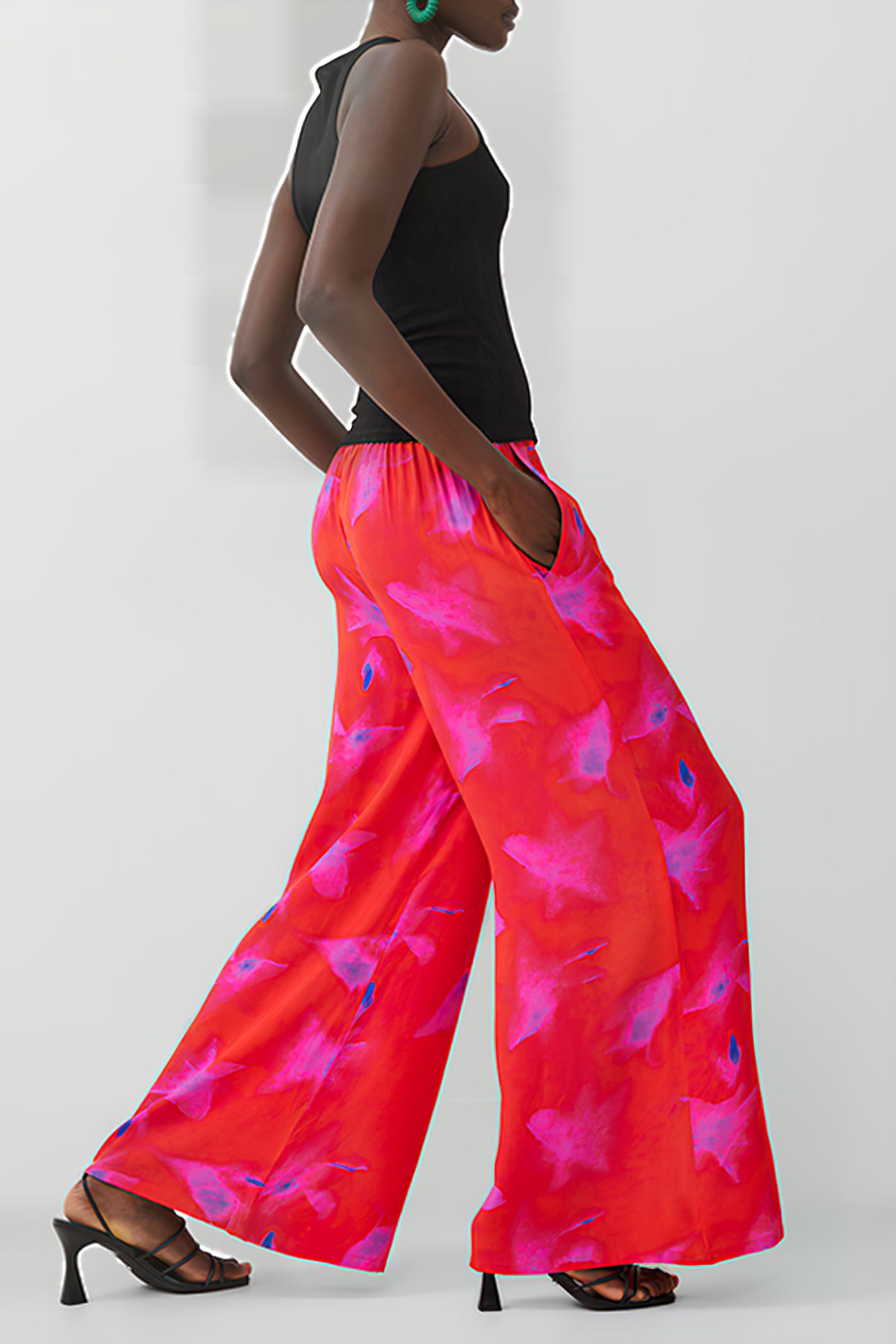 CHRISTY DELPHINE TROUSER RED 3