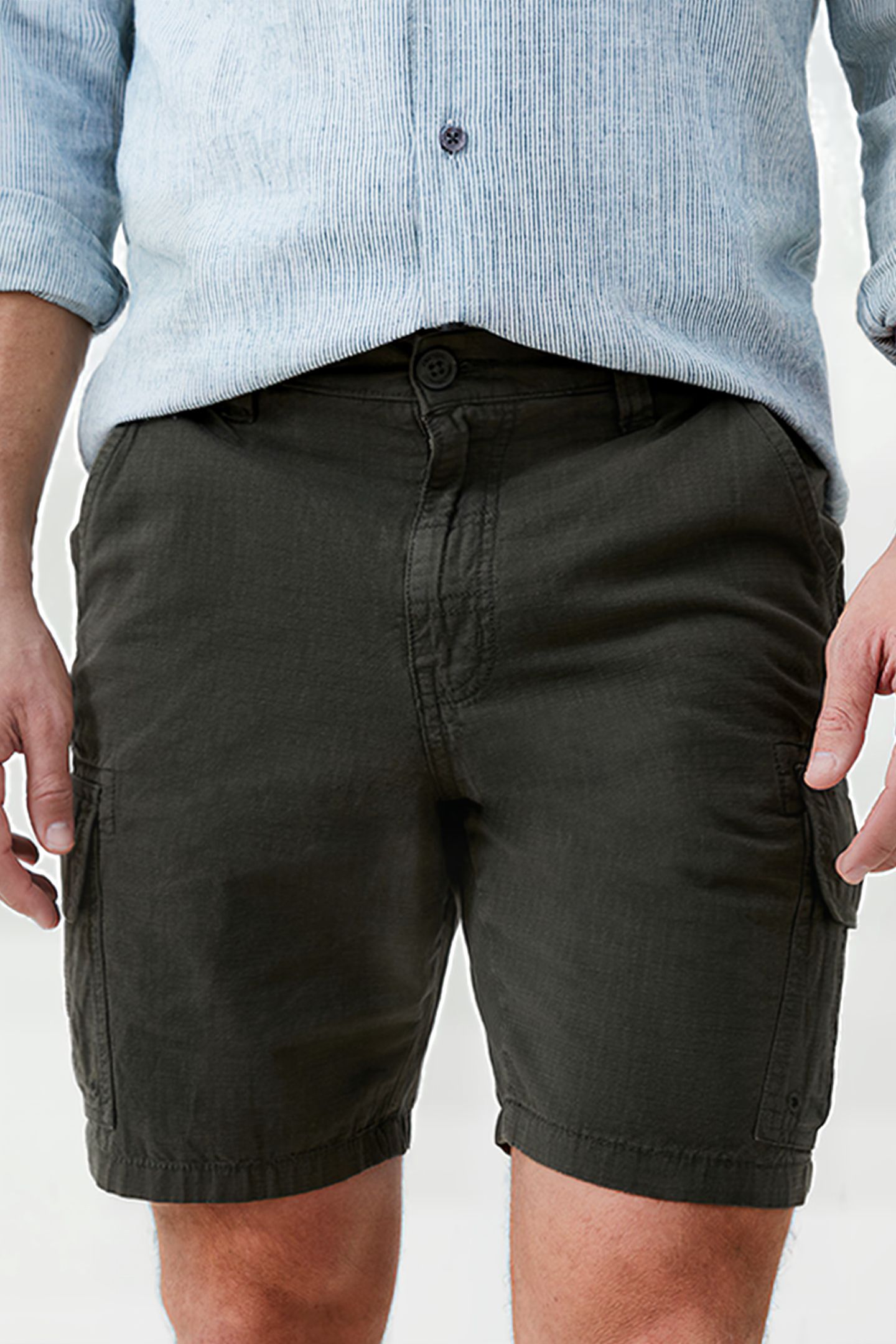 RIPSTOP CARGO SHORTS GREEN 1