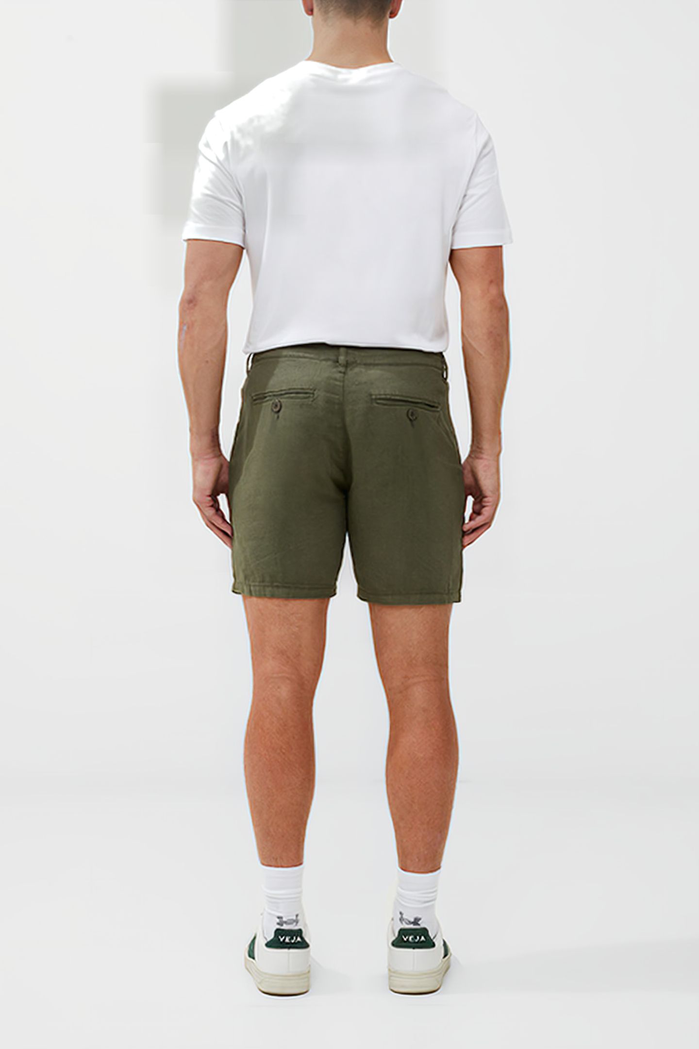 SOFT TAILORED SHORTS GREEN 3
