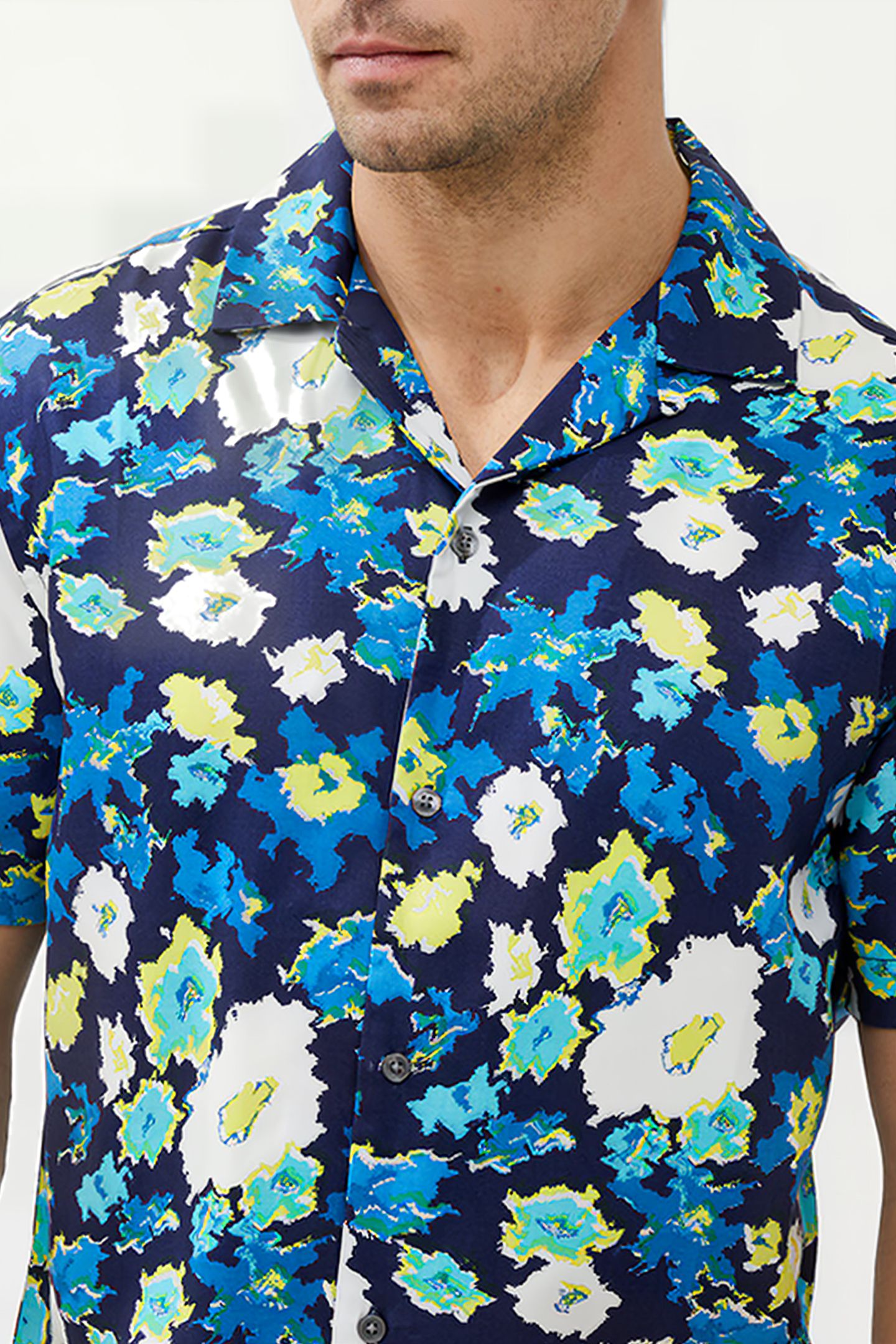 REVER COLLAR PRINT SHIRT MISC. 4